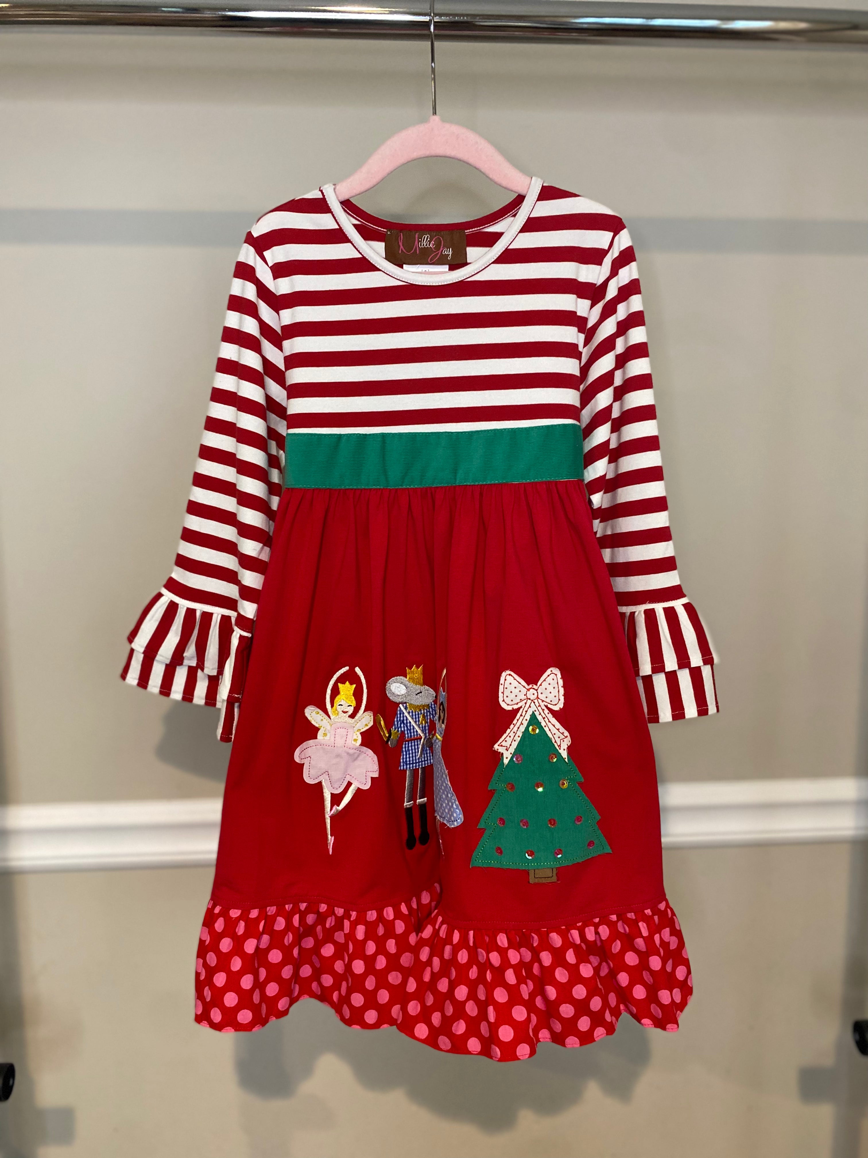 Nutcracker Appliqué Dress – Lem & Abi