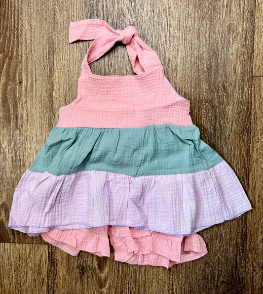 Tiered Halter Short Set