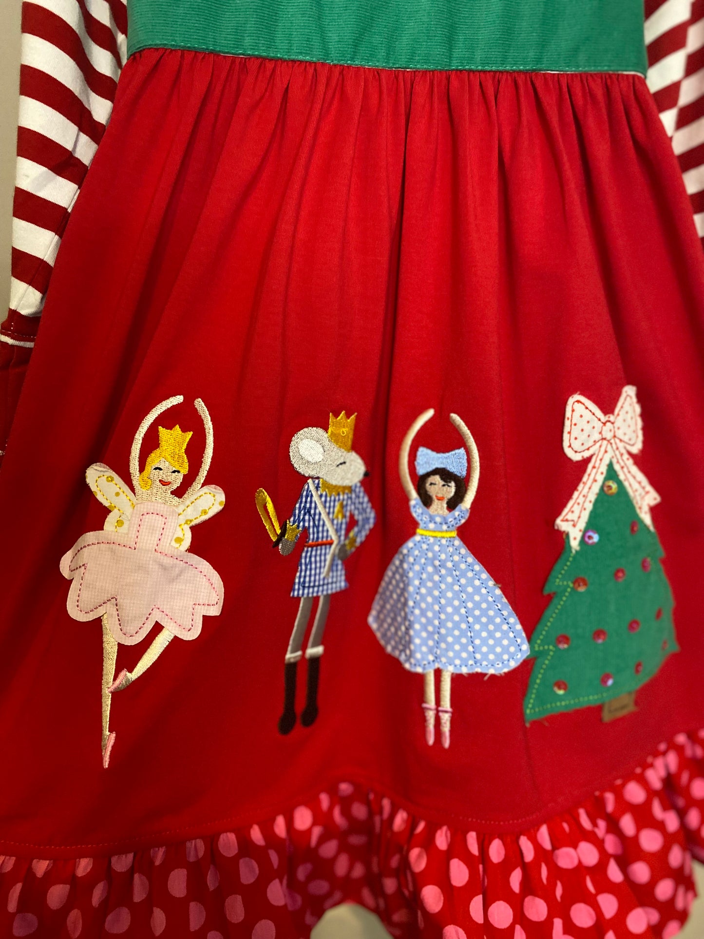 Nutcracker Appliqué Dress