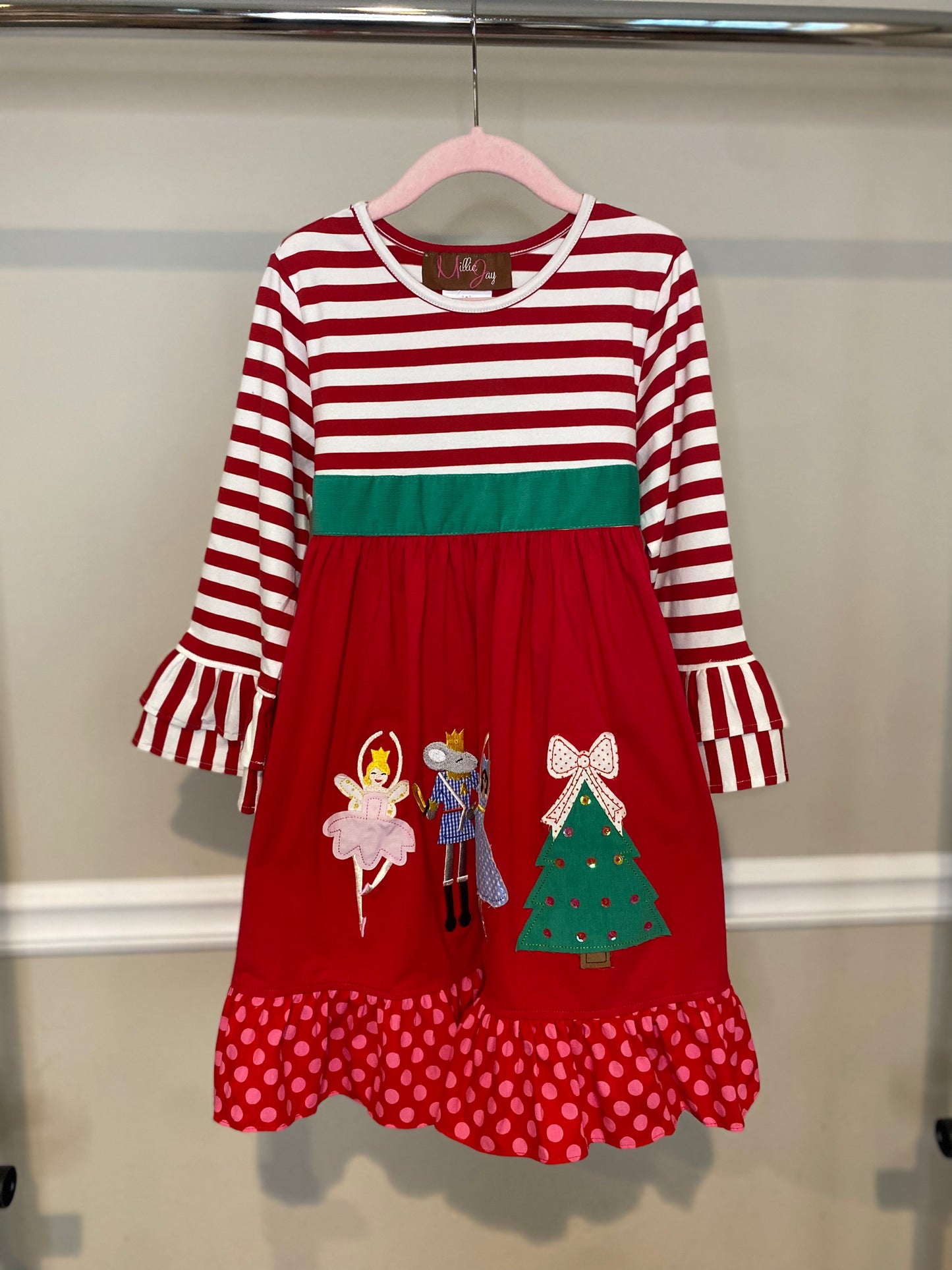 Nutcracker Appliqué Dress